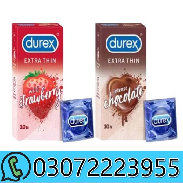 Durex Extra Thin Wild Strawberry Condom in Pakistan