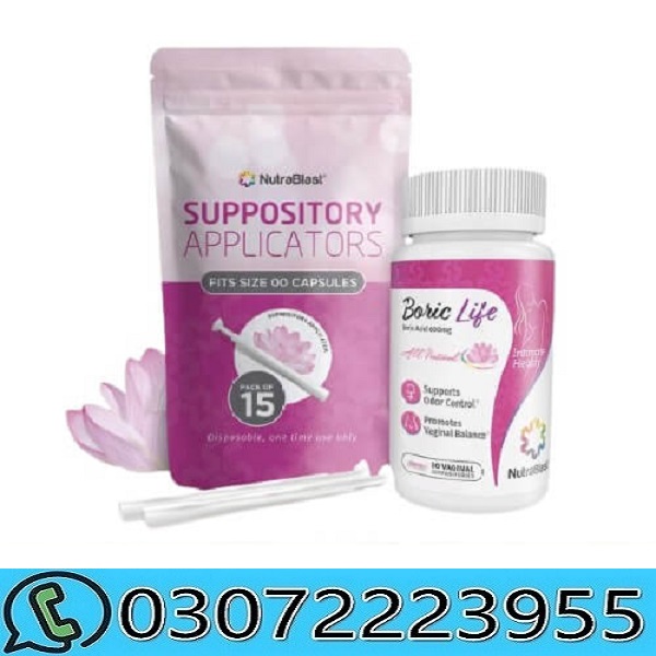Nutrablast Boric Acid Vaginal Suppositories in Pakistan