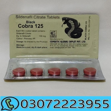 Black Cobra 125MG Tablets Same Day Delivery in Lahore