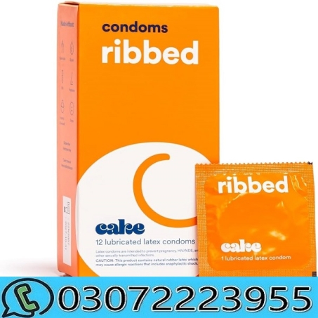 Cake Ribbed Condoms in Pakistan